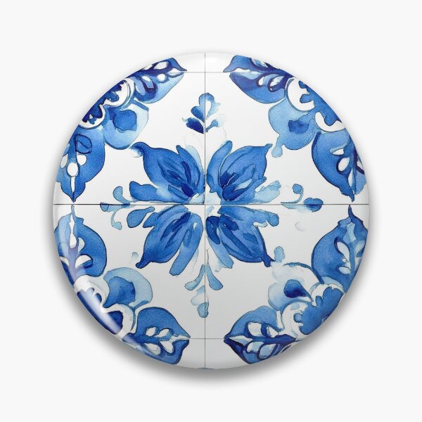 Item preview, Blue And White Spanish Portuguese Tile Designs Art designed and sold by DEC02.