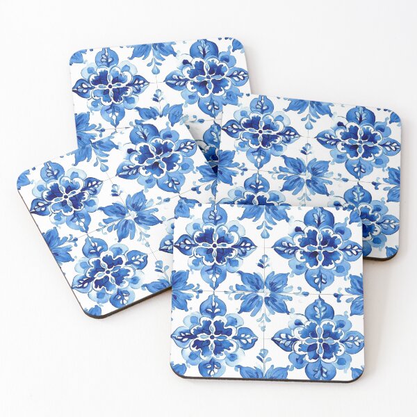 Item preview, Blue And White Spanish Portuguese Tile Designs Art designed and sold by DEC02.
