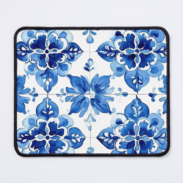 Item preview, Blue And White Spanish Portuguese Tile Designs Art designed and sold by DEC02.