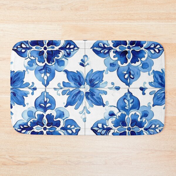 Item preview, Blue And White Spanish Portuguese Tile Designs Art designed and sold by DEC02.