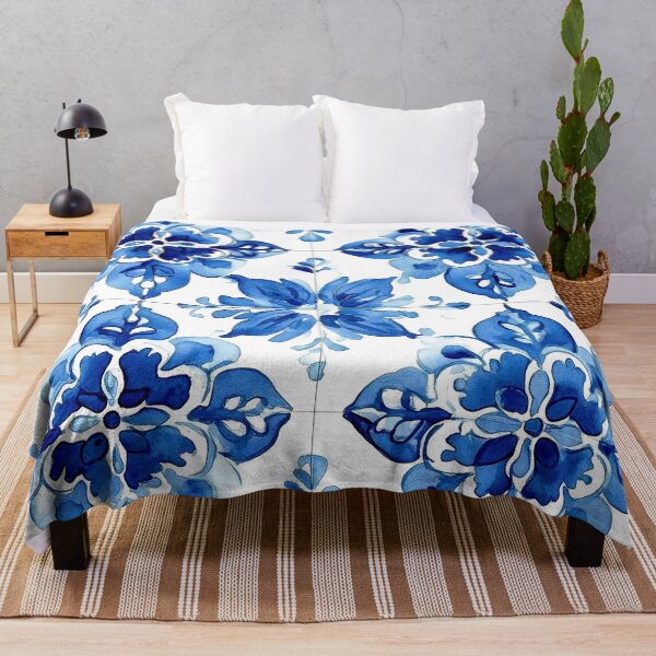 Item preview, Blue And White Spanish Portuguese Tile Designs Art designed and sold by DEC02.
