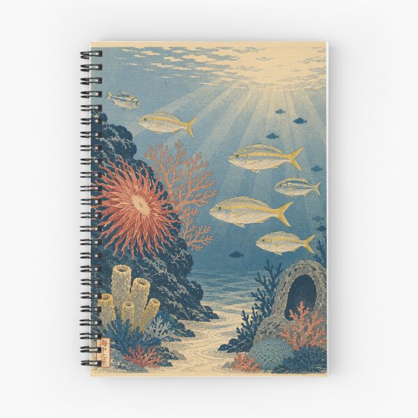 Item preview,     Ocean Serenity – Japanese Woodblock Reef designed and sold by Petals and pearls.