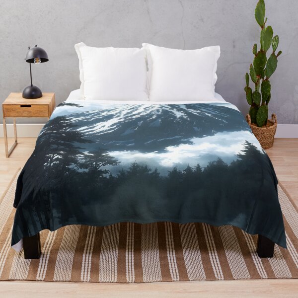Item preview, Japanese Campsite Bonfire Mountain Forest Mist Camping Adventure designed and sold by mildaclairmo.