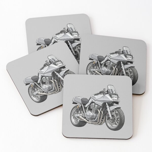Item preview, Silver Suzuki Katana 1100 Classic 80s Superbike Motorcycle Illustration designed and sold by Motorline44.