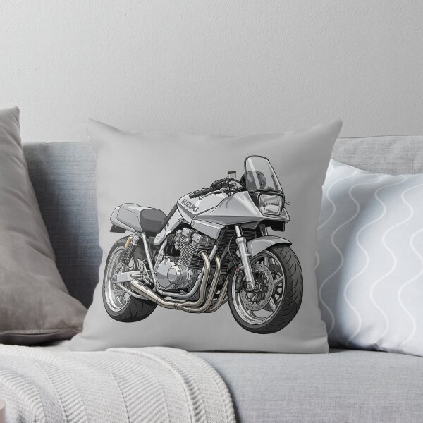 Item preview, Silver Suzuki Katana 1100 Classic 80s Superbike Motorcycle Illustration designed and sold by Motorline44.