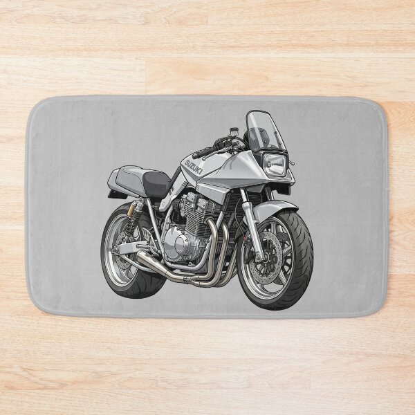Item preview, Silver Suzuki Katana 1100 Classic 80s Superbike Motorcycle Illustration designed and sold by Motorline44.
