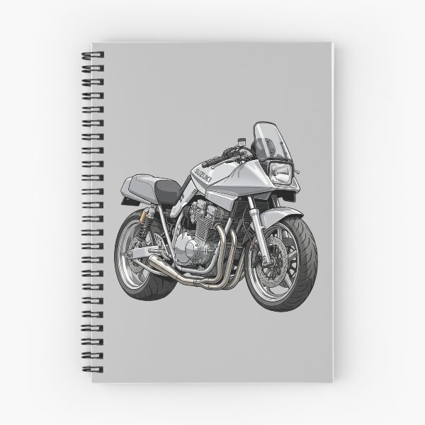 Item preview, Silver Suzuki Katana 1100 Classic 80s Superbike Motorcycle Illustration designed and sold by Motorline44.