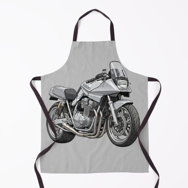 Item preview, Silver Suzuki Katana 1100 Classic 80s Superbike Motorcycle Illustration designed and sold by Motorline44.