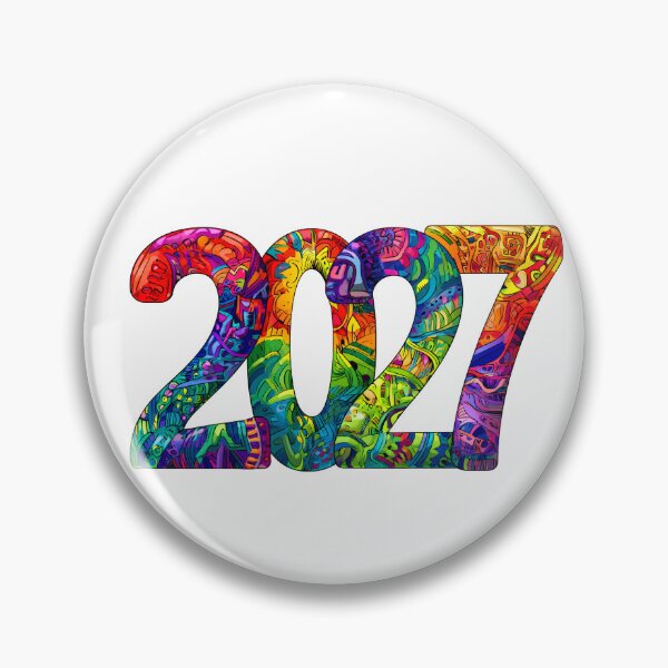Item preview, 2027 Happy New Year | Colorful New Year 2027 Design designed and sold by Mirosou.