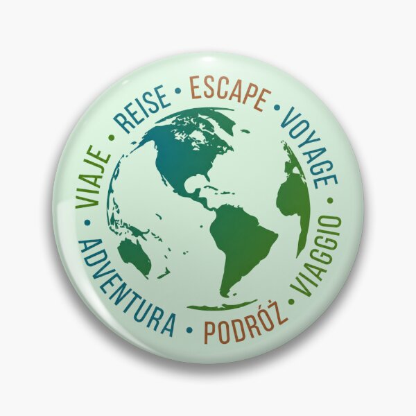 Item preview, Travel Around the World Multilingual Adventure Globe Design designed and sold by MadeByMira.