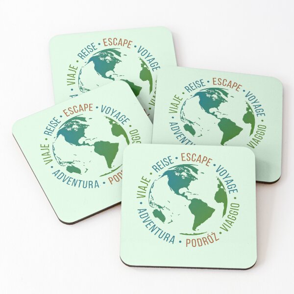 Item preview, Travel Around the World Multilingual Adventure Globe Design designed and sold by MadeByMira.