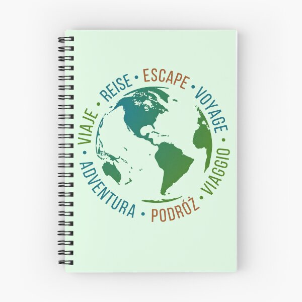 Item preview, Travel Around the World Multilingual Adventure Globe Design designed and sold by MadeByMira.