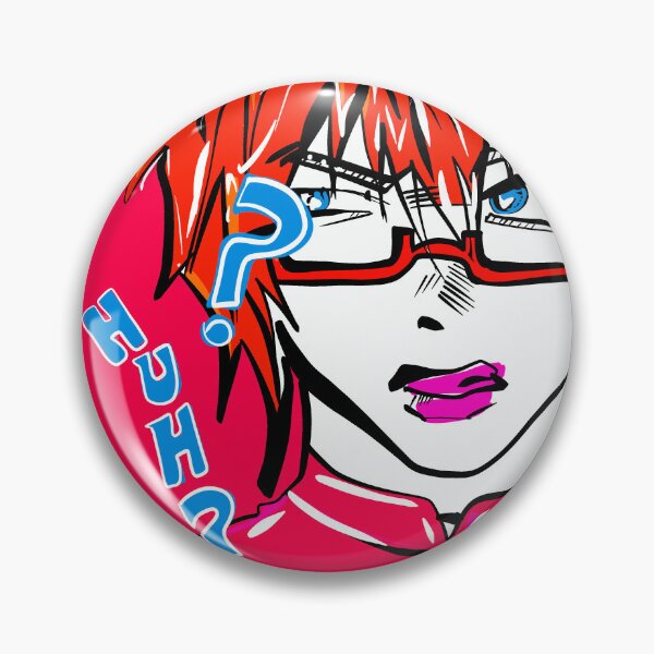 Item preview, Confused Anime Boy “Huh?” Meme Sticker | Red Art designed and sold by Pink&Blue  @pink.and.blue_studio.