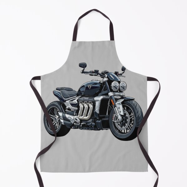 Item preview, Black Triumph Rocket 3 R Muscle Roadster Motorcycle Vector Illustration designed and sold by Motorline44.
