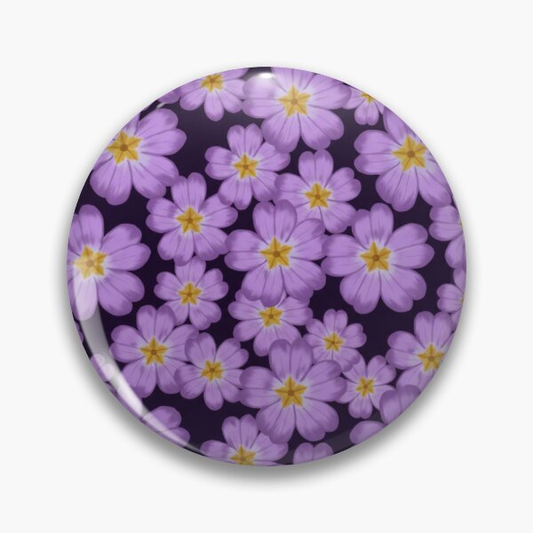 Item preview, purple primrose flowers designed and sold by Inkwave10.