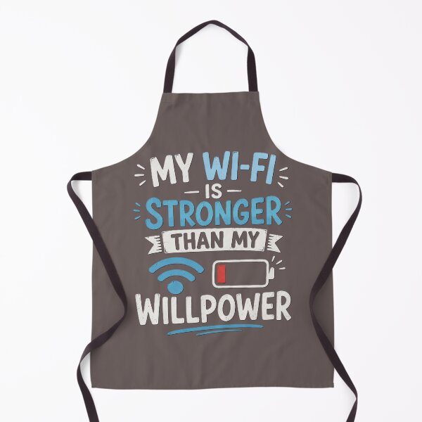 Item preview, My Wi-Fi Is Stronger Than My Willpower Funny Tech T-Shirt designed and sold by SHOPILIE.