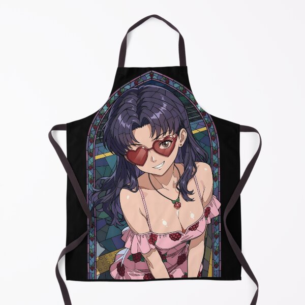 Item preview, Misato Katsuragi Neon Genesis Evangelion Raspberry Stained Glass designed and sold by mildaclairmo.
