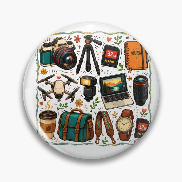 Item preview, Photographer Essentials Vintage Camera Collage designed and sold by NucciCollective.