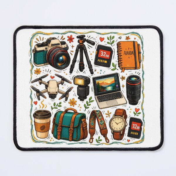 Item preview, Photographer Essentials Vintage Camera Collage designed and sold by NucciCollective.