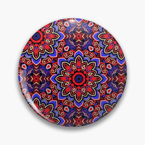 Item preview, Mexican Tile Design Art In Red And Blue designed and sold by DEC02.