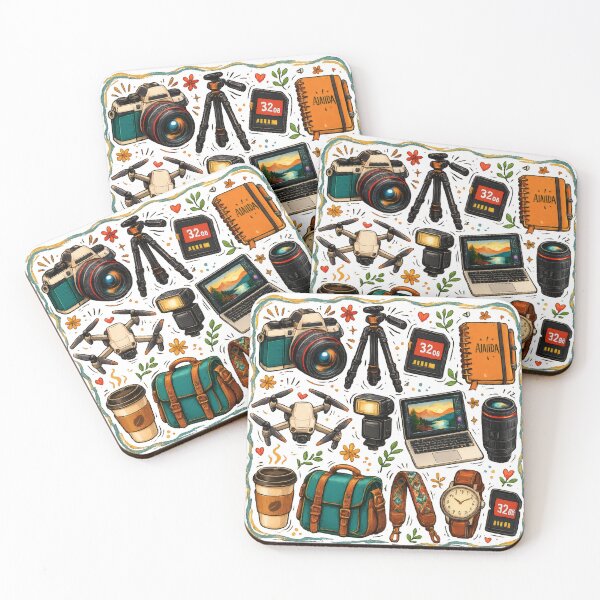 Item preview, Photographer Essentials Vintage Camera Collage designed and sold by NucciCollective.
