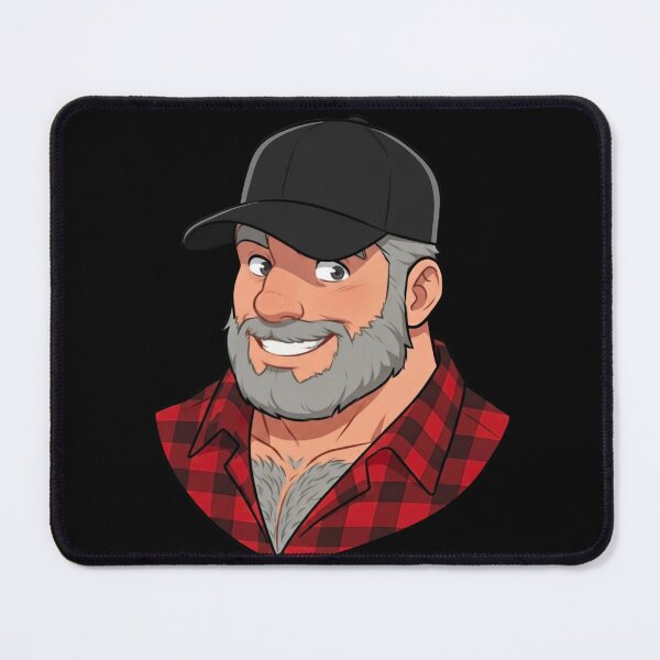 Item preview, Lumber Gay Daddy | Gay Bear Portrait Illustration designed and sold by BrokenLabel.