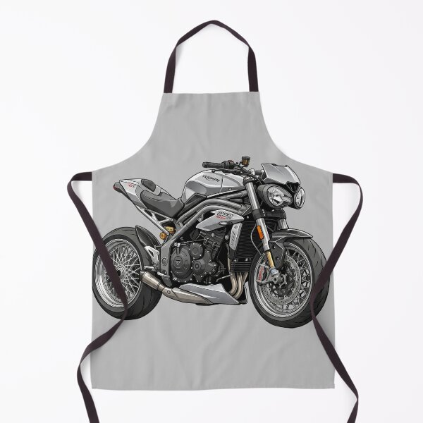 Item preview, Silver Triumph Speed Triple 1200 RS Hypernaked Motorcycle Vector Illustration designed and sold by Motorline44.