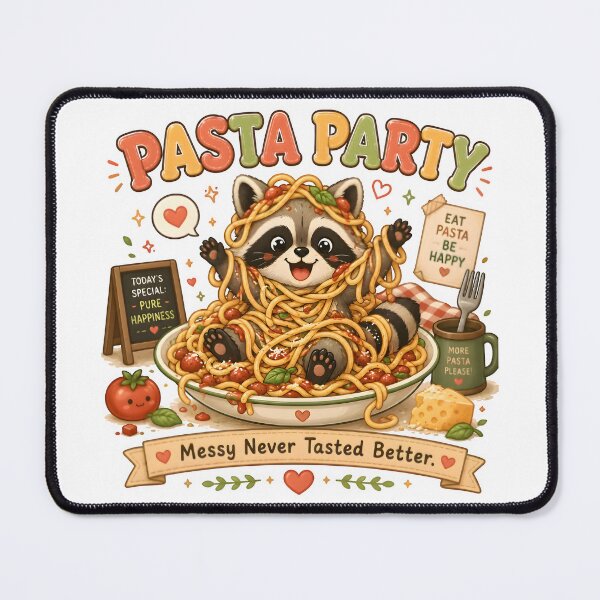 Item preview, Cute Pasta Raccoon Kawaii T-Shirt | Pasta Party Spaghetti Lover Funny Food Animal Gift designed and sold by Snackwear Apparel.