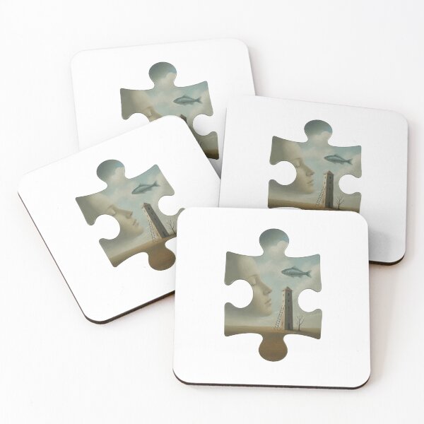 Item preview, Surreal Dreamscape Puzzle Piece Artwork designed and sold by Inka Moon Design.