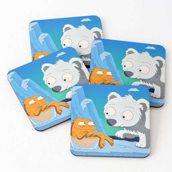 Item preview, Klaus Polar Bear Goldfish American Dad Pet designed and sold by cutiecrypt.