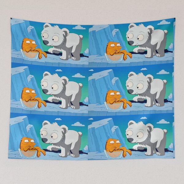 Item preview, Klaus Polar Bear Goldfish American Dad Pet designed and sold by cutiecrypt.