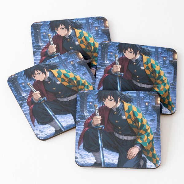 Item preview, Giyu Tomioka Demon Slayer Snowy Shrine Silence designed and sold by mildaclairmo.