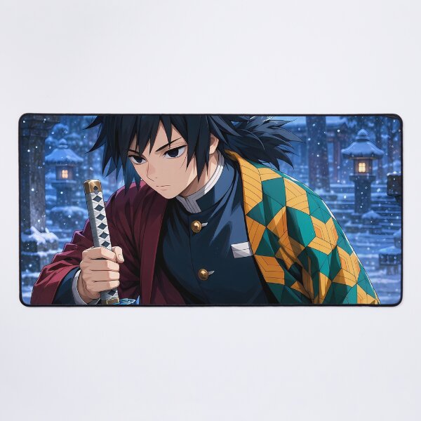 Item preview, Giyu Tomioka Demon Slayer Snowy Shrine Silence designed and sold by mildaclairmo.