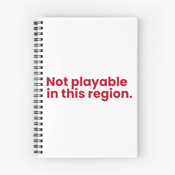 Item preview, Not Playable in this Region (Red) designed and sold by hazywares.