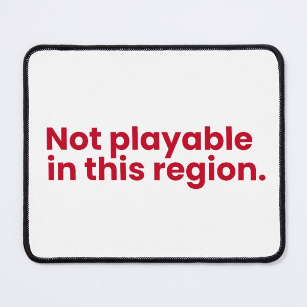 Item preview, Not Playable in this Region (Red) designed and sold by hazywares.