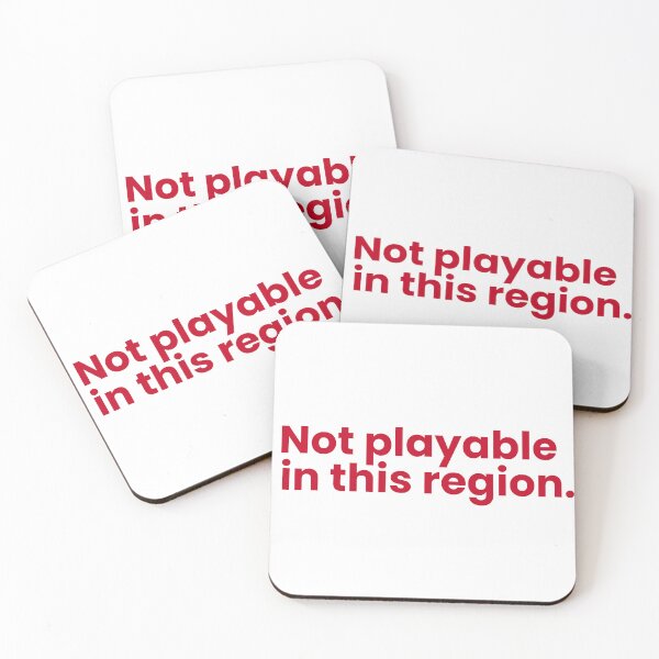 Item preview, Not Playable in this Region (Red) designed and sold by hazywares.