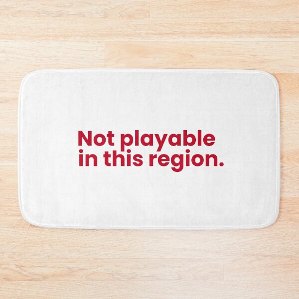 Item preview, Not Playable in this Region (Red) designed and sold by hazywares.