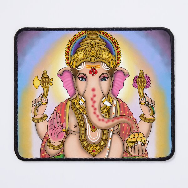Item preview, Lord Ganesha Artwork | Divine Ganpati Digital Art | Hindu God Illustration designed and sold by Harshit_Digital_Arts.