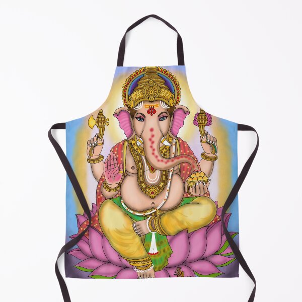 Item preview, Lord Ganesha Artwork | Divine Ganpati Digital Art | Hindu God Illustration designed and sold by Harshit_Digital_Arts.
