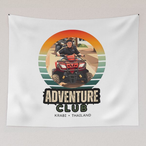 Item preview, Thailand ATV Adventure Club | Retro Off-Road Vintage T-Shirt Design designed and sold by Spirit of Siam.