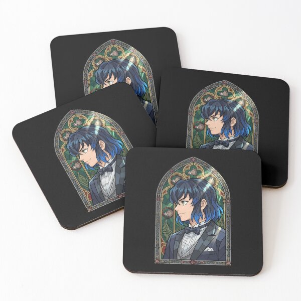Item preview, Inosuke Hashibira Demon Slayer Elegant Stained Glass Smile designed and sold by mildaclairmo.