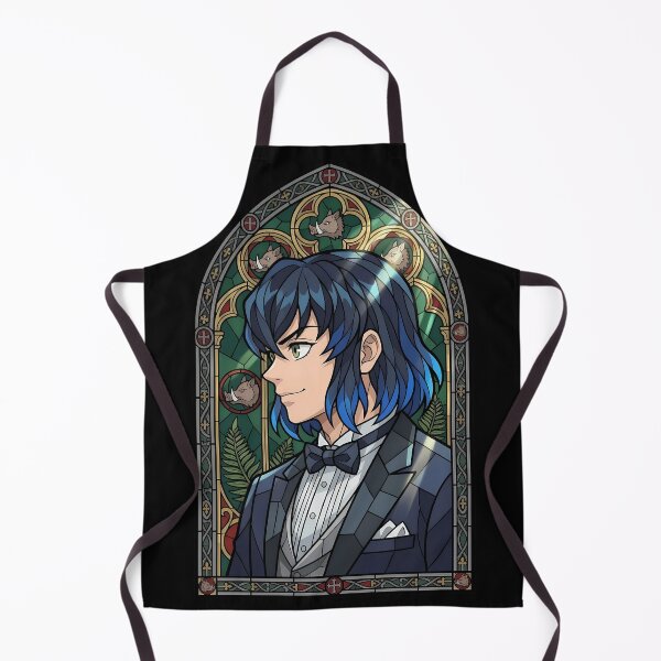 Item preview, Inosuke Hashibira Demon Slayer Elegant Stained Glass Smile designed and sold by mildaclairmo.