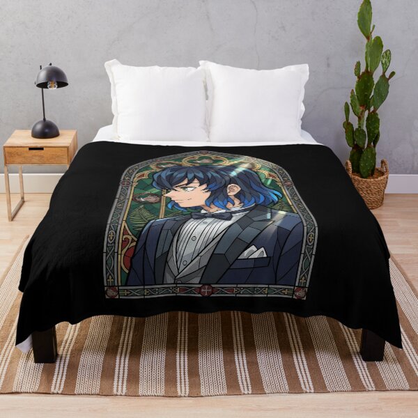 Item preview, Inosuke Hashibira Demon Slayer Elegant Stained Glass Smile designed and sold by mildaclairmo.