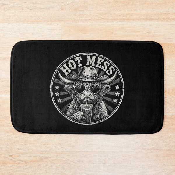 Item preview, Hot Mess Highland Cow Cowboy Sunglasses Funny Western Humor! designed and sold by Department61.