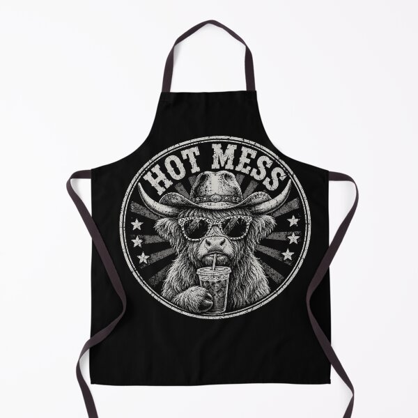 Item preview, Hot Mess Highland Cow Cowboy Sunglasses Funny Western Humor! designed and sold by Department61.