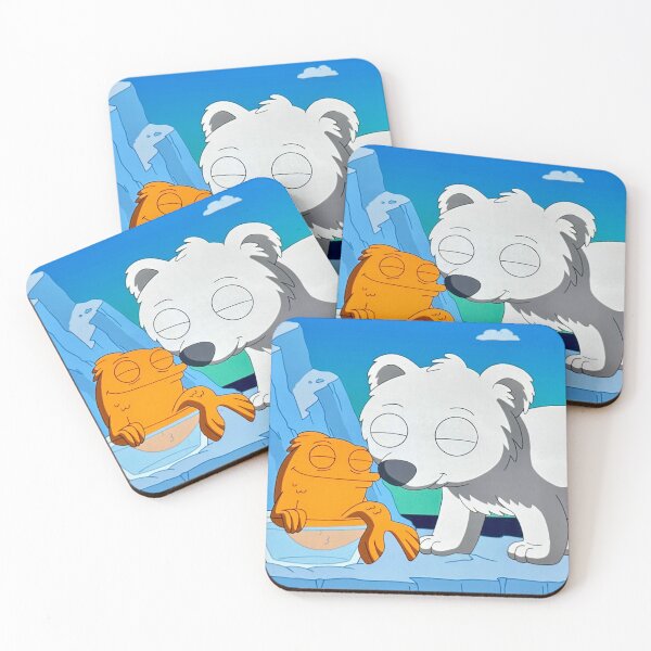 Item preview, Klaus Polar Bear Goldfish Nuzzle American Dad designed and sold by cutiecrypt.