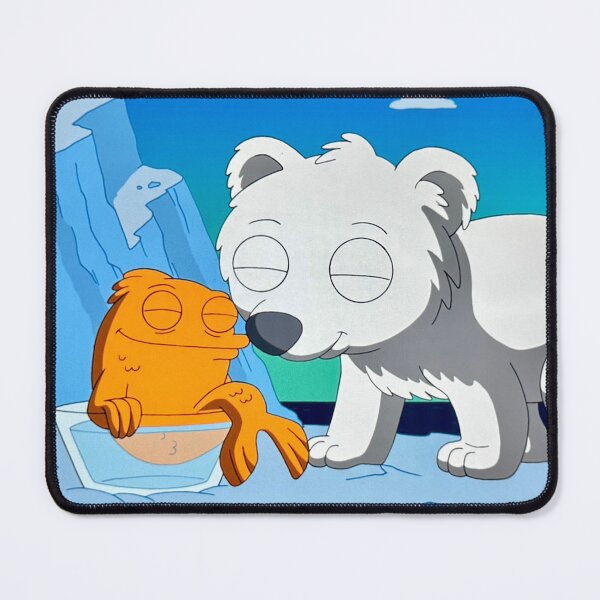 Item preview, Klaus Polar Bear Goldfish Nuzzle American Dad designed and sold by cutiecrypt.