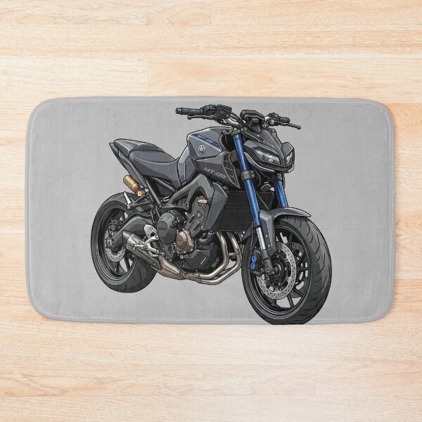 Item preview, Black Blue Yamaha MT-09 SP Hypernaked Motorcycle Vector Illustration designed and sold by Motorline44.
