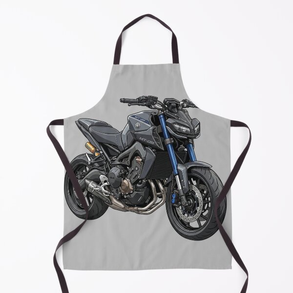 Item preview, Black Blue Yamaha MT-09 SP Hypernaked Motorcycle Vector Illustration designed and sold by Motorline44.