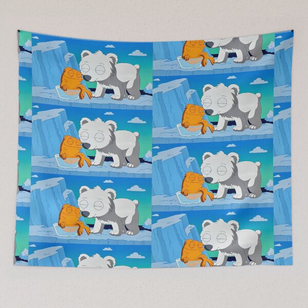 Item preview, Klaus Polar Bear Goldfish Nuzzle American Dad designed and sold by cutiecrypt.